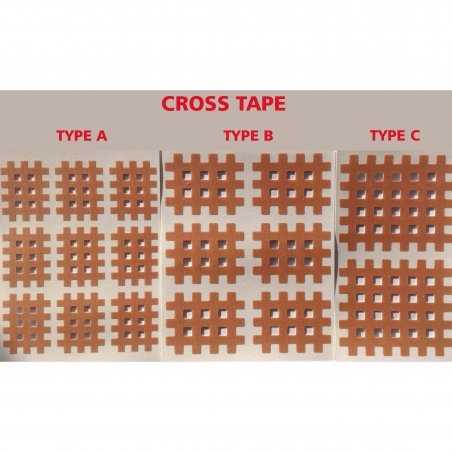 Крос тейпи (cross tape), пластир-сіточка тілесні, розмір А 