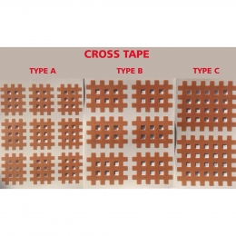 Крос тейпи (cross tape), пластир-сіточка тілесні, розмір А 